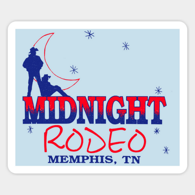 Midnight Rodeo - Memphis Sticker by rt-shirts
