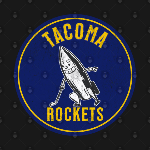 Defunct Hockey Team Tacoma Rockets Hockey Vintage Hockey by Yesteeyear
