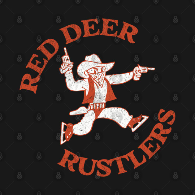 Retro Hockey Central Alberta Red Deer Rustlers CAHL Hockey Team by Yesteeyear