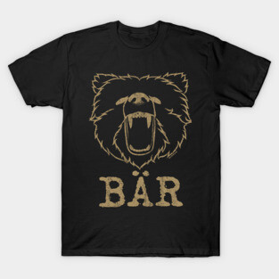 German Bear (Bär) Woof Grizzly Bear Grr | Gay Bear | BearlyBrand T-Shirt