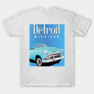 Detroit Michigan travel poster T-Shirt