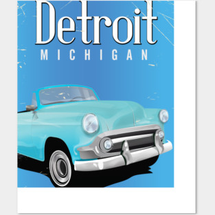 Detroit Michigan travel poster Posters and Art