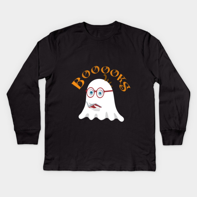 Ghost Books Kids Long Sleeve T-Shirt by Db Printed