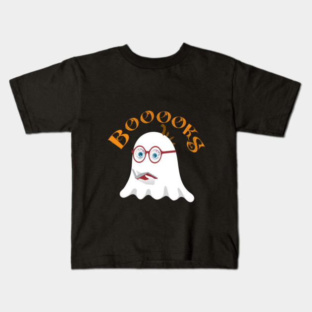 Ghost Books Kids T-Shirt by Db Printed