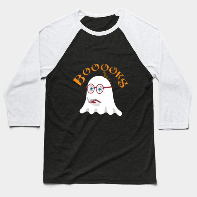 Ghost Books Baseball T-Shirt by Db Printed