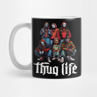 Thug Life Gangster Movie Halloween Vintage Mug