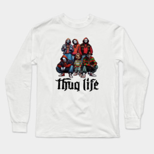 Thug Life Gangster Horror Halloween Long Sleeve T-Shirt