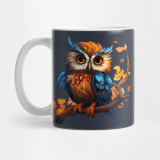 Majestic Owl Illustration T-Shirt Mug