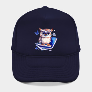 Majestic Owl Illustration T-Shirt Hat