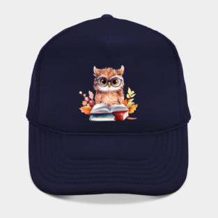 Majestic Owl Illustration T-Shirt Hat