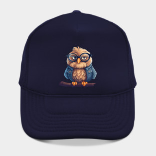 Majestic Owl Illustration T-Shirt Hat