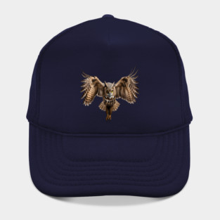 Majestic Owl Illustration T-Shirt Hat