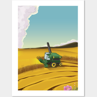 Combine Harvest Posters and Art