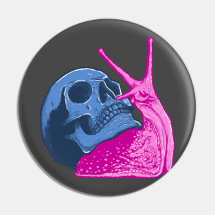 Skull Snail Pin