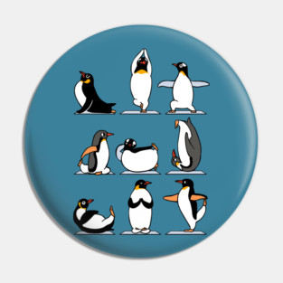 Penguin Yoga Pin