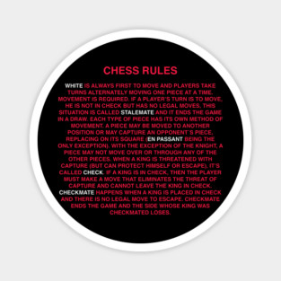 Chess Rules Magnet