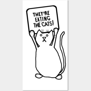 Trump 2024 Eating The Cats Debate Quote Posters and Art