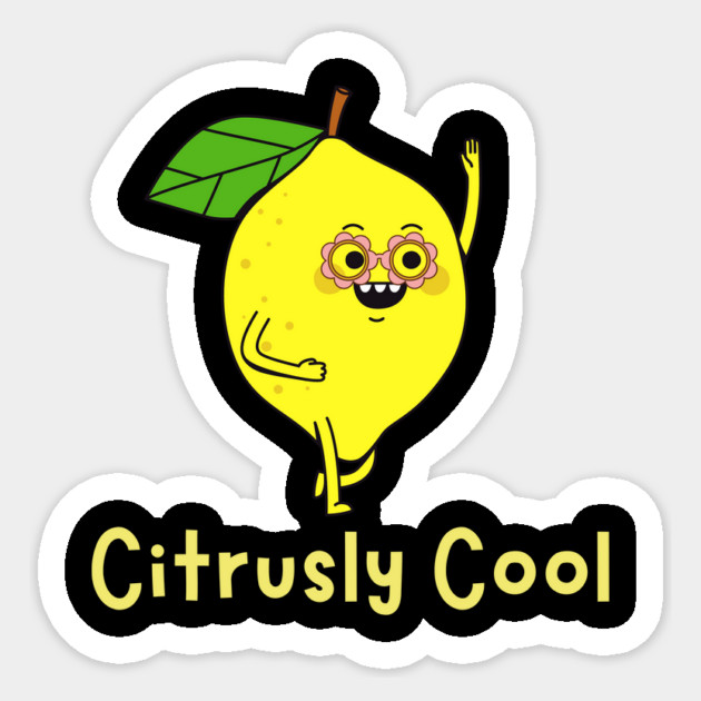 Citrusly Cool Lemon Lime Sticker by The WYLD Tribe