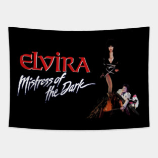 Vintage Elvira Mistress of The Dark Tapestry