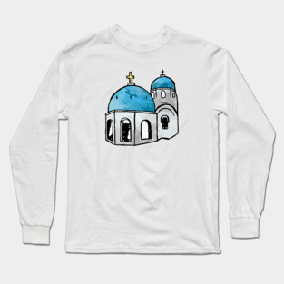 Santorini Greece Long Sleeve T-Shirt
