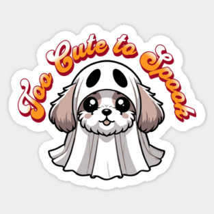 Halloween Shih Tzu Too Cute to Spook Cute Shih Tzu Ghost Magnet