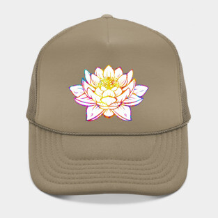 Watercolor Lotus Hat