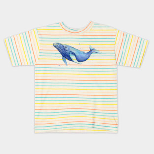 Humpback Whale Watercolor Kids T-Shirt