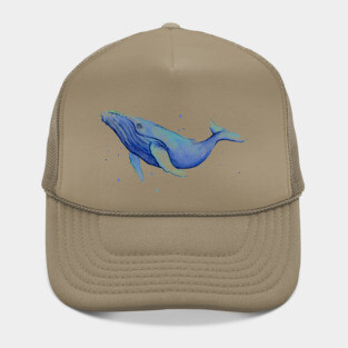 Humpback Whale Watercolor Hat