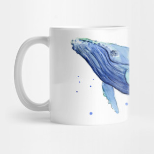 Humpback Whale Watercolor Mug