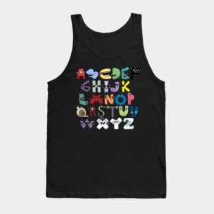 Alphabet Lore (A-Z Uppercase) Tank Top