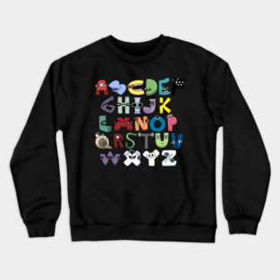 Alphabet Lore (A-Z Uppercase) Crewneck Sweatshirt