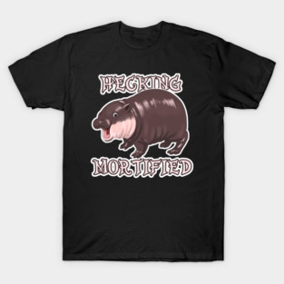 Moo Deng baby hippo hecking mortified T-Shirt
