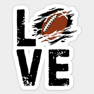Love Football Sticker