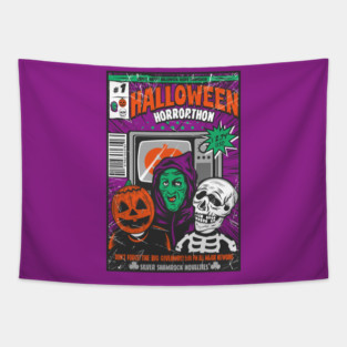 Halloween Horrorthon Tapestry
