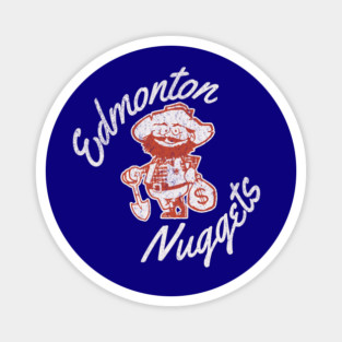 Retro Hockey Edmonton Nuggets Western Canada Hockey Team Magnet