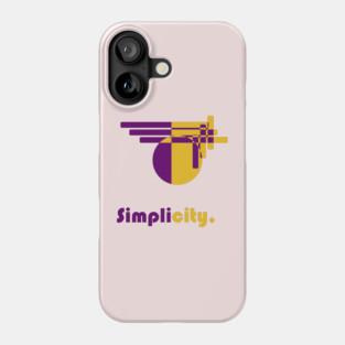 Simplicity. - A Design for the Minimalist - Violet & Mustard Phone Case
