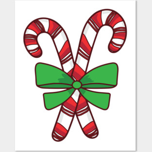 Sugar & Spice: Sweet Candy Cane Delight! Posters and Art