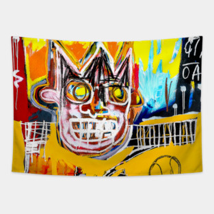 Orange Sports Tapestry