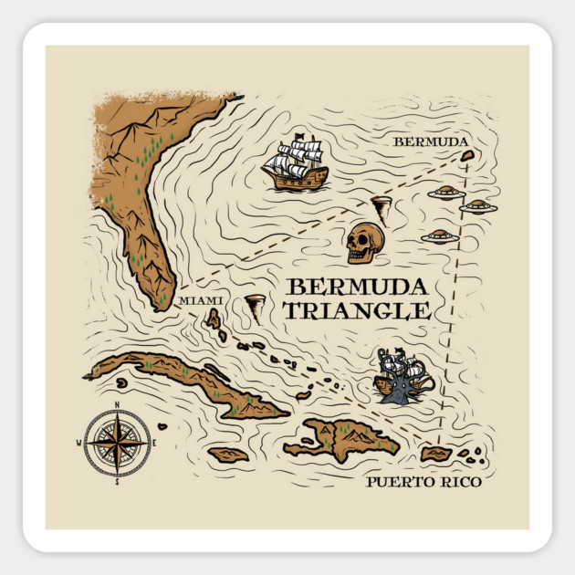 Bermuda Triangle Magnet by GoshWow®