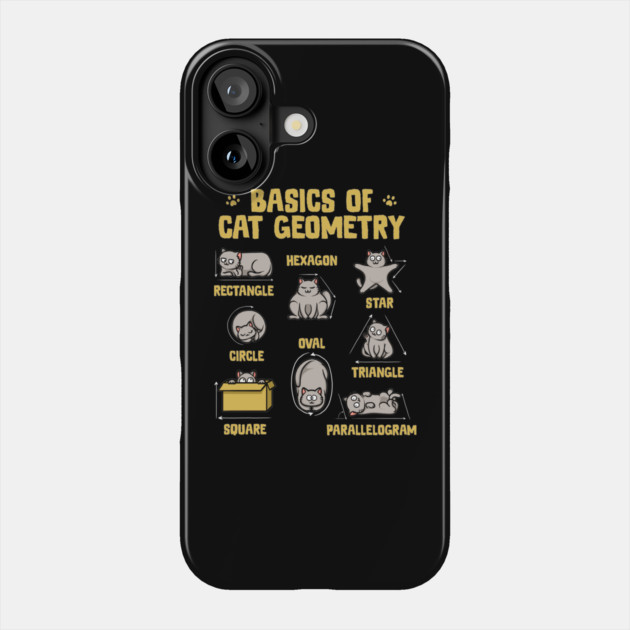 Basics of Cat Geometry Phone Case by GoshWow®