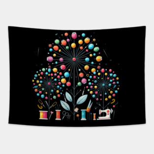 Sewing Dandelion Flower Art Tapestry