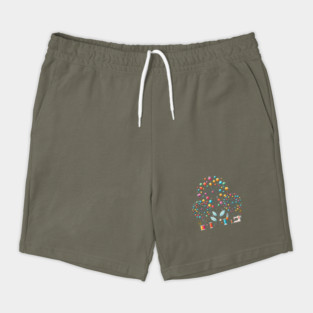 Sewing Dandelion Flower Art Shorts