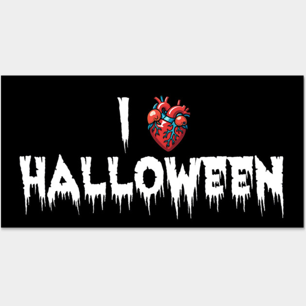 I Heart Halloween Wall Art by Grave Digs
