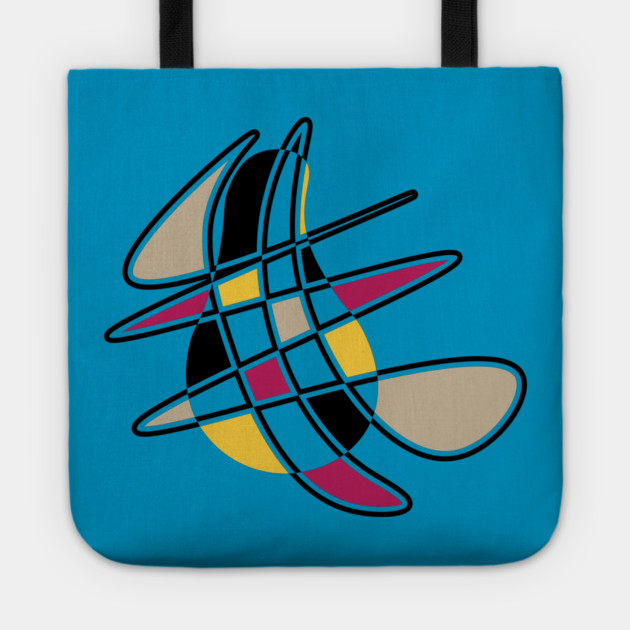 Pear - Geometric Retro Design Tote by TuncGK
