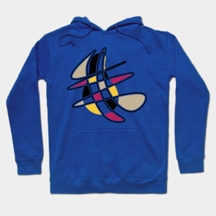 Pear - Geometric Retro Design Hoodie