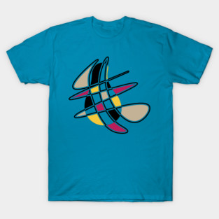 Pear - Geometric Retro Design T-Shirt