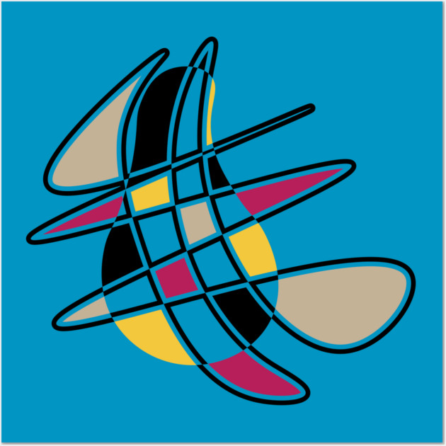 Pear - Geometric Retro Design Wall Art by TuncGK