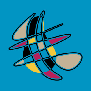 Pear - Geometric Retro Design T-Shirt