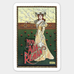 Opera singer Ada Rehan Sticker