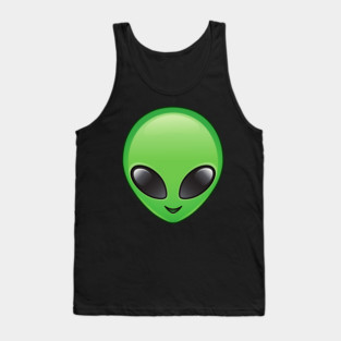 Cute Green Alien Tank Top